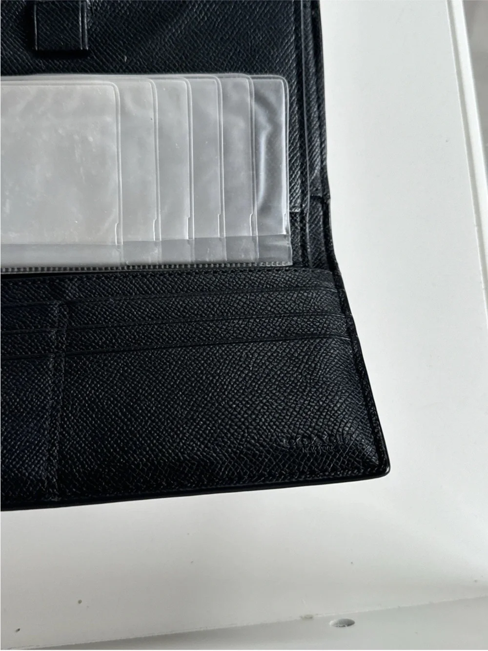 Coach Wallet And Check Book Black